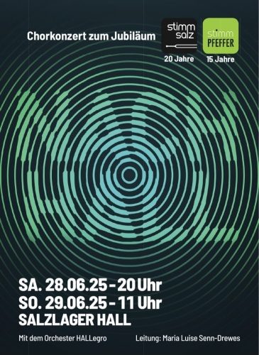 NACH HALL Stimmsalz Stimmpfeffer Gemeinschaftskonzerte Orchester HALLegro und Chor Stimmsalz und Stimmpfeffer